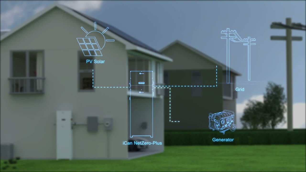 POMCube | iCan NetZero+ Solar Storage Battery for Home 20kWh Whole Home Backup Energy Storage System