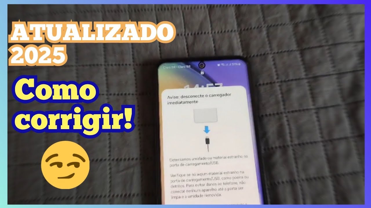 COMO TIRAR A NOTIFICAÇÃO DE UMIDADE DO SANSUNG QUE NÃO CARREGA