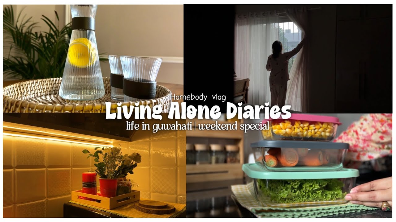 Living alone diaries 🌱🌼 | New kitchen ware unboxing ft. @NestasiaHomeDecor | life in Guwahati | ✨🤍