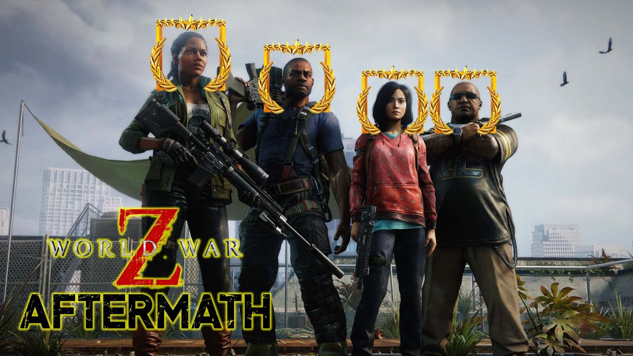 World War Z Aftermath - Extreme Iron Squad Solo with Bots Attempt (No Hits) - New York 1 (Descent)