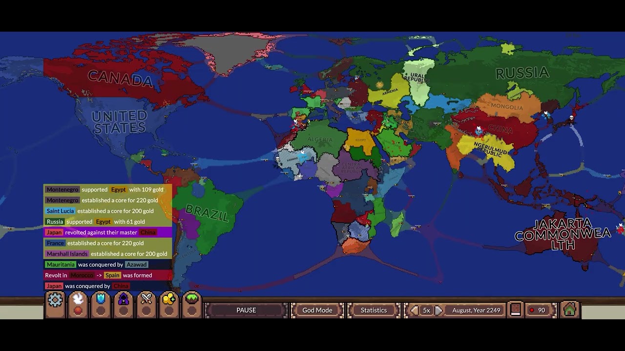 USA–Iraq War (2003) | World Map Simulation