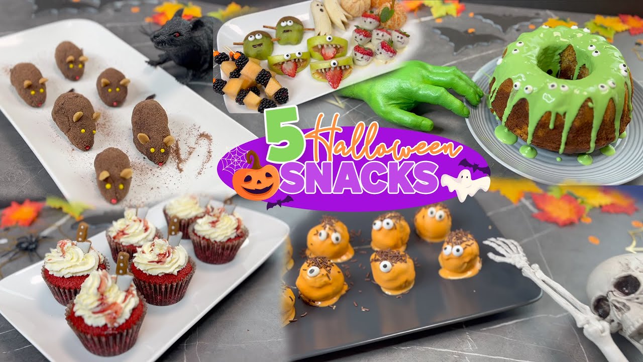 5 süße gruselige Halloween Snacks 👻 🎃| Familie Diamanta 💎