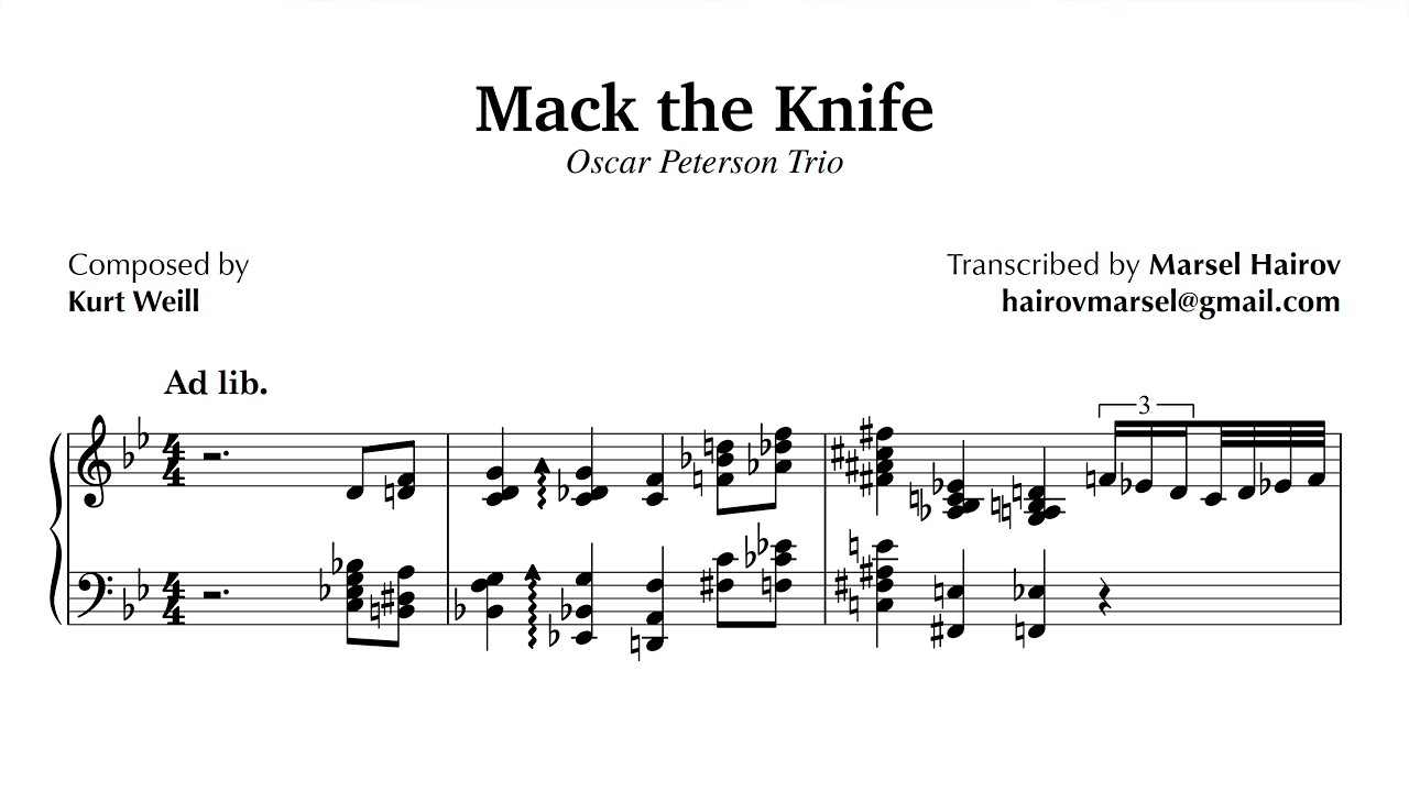 Oscar Peterson - Mack the Knife