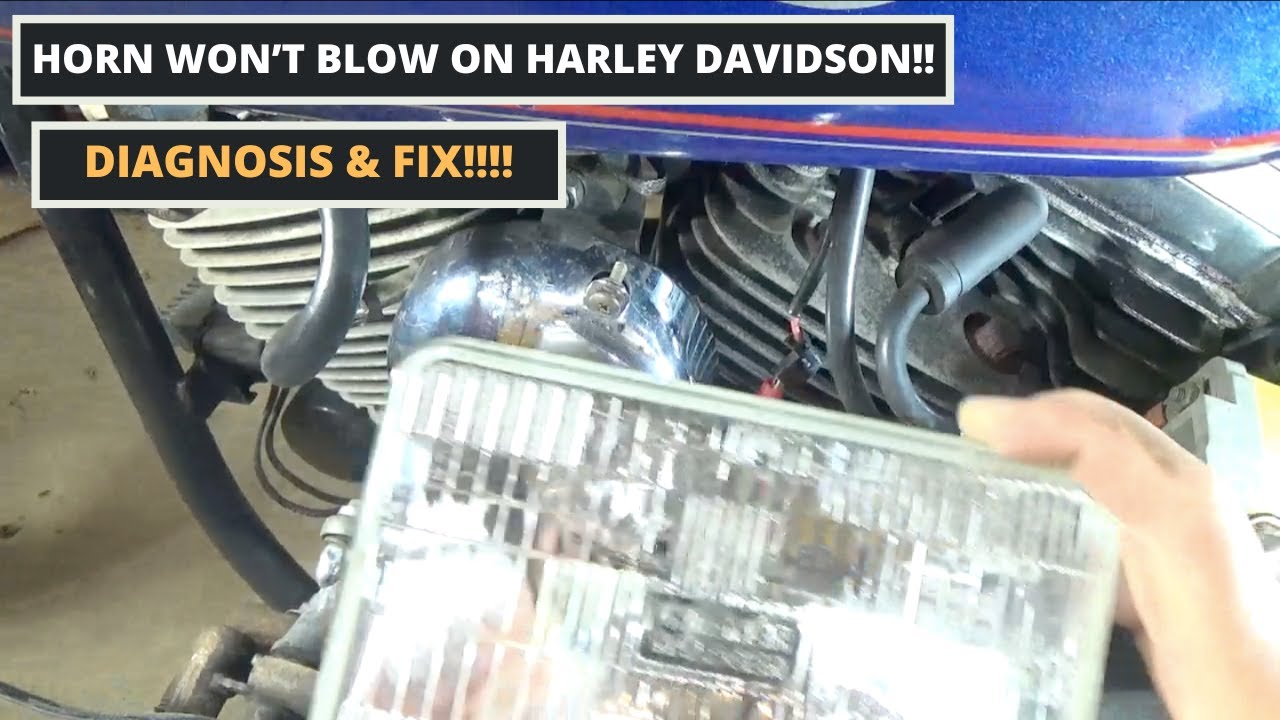 Horn Won’t Blow on 1989 Harley Davidson!! NOW WHAT??  Wiring? Bad Horn? Horn Button? Diagnose & Fix!
