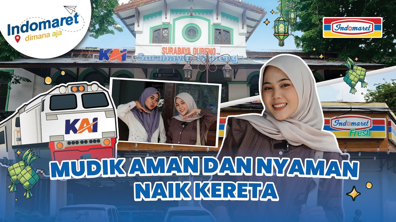 Mudik Aman & Nyaman Naik Kereta Api! 🏡✨ | Indomaret Dimana Aja