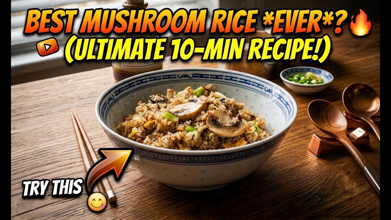 How To Make Mushroom Fried Rice! EASY GUIDE!!!