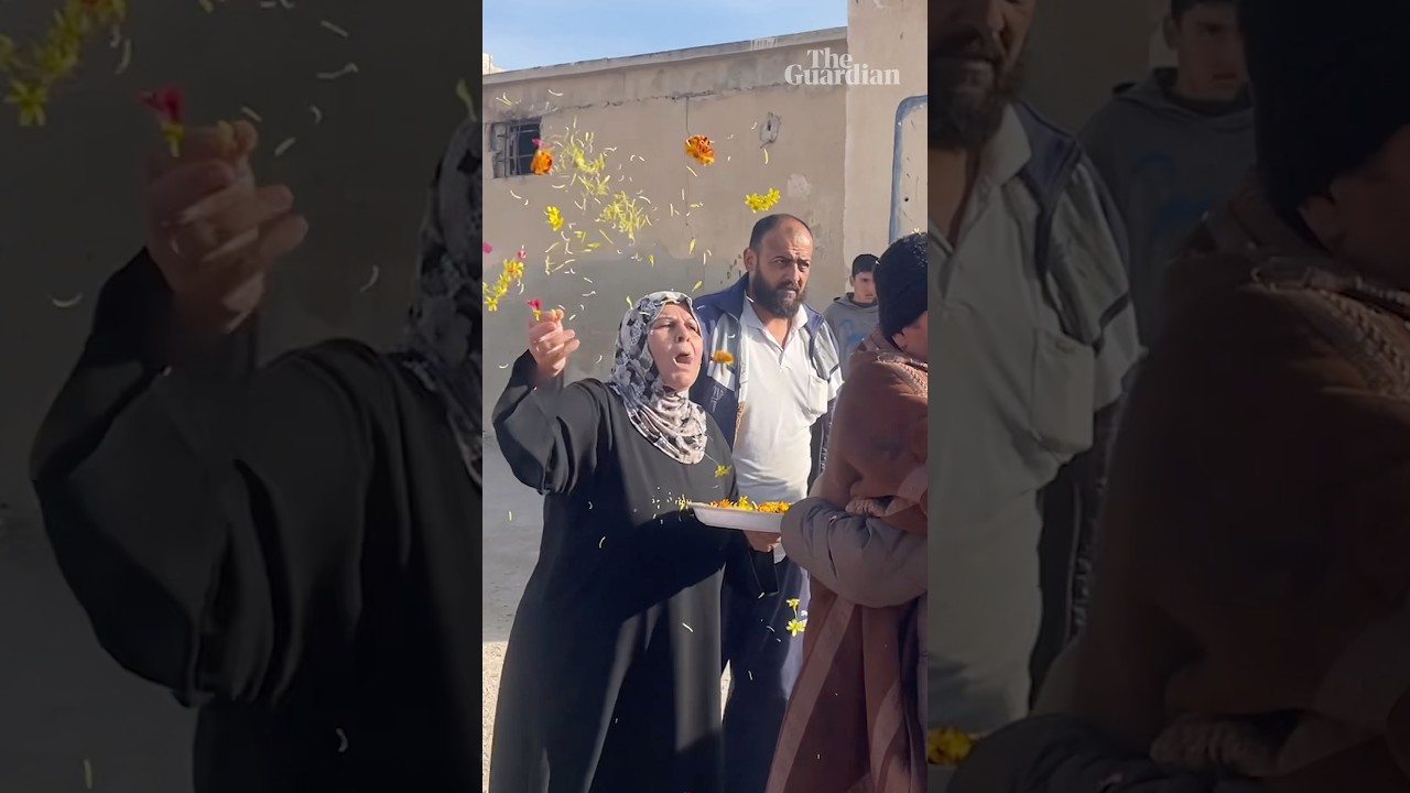 Syrian families reunited in Damascus after Bashar al-Assad flees #syria #assad