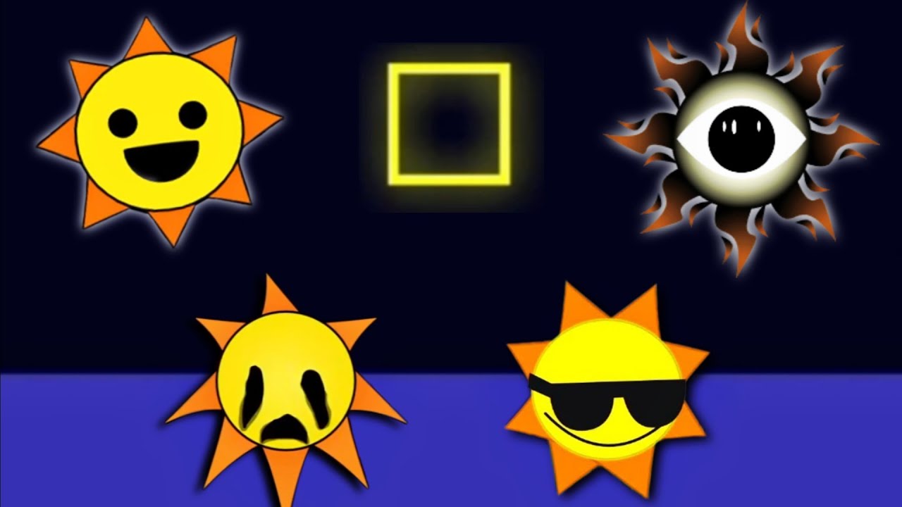 Mr. Sun in 33 Different Sprunki Mods on Bouncing Square!