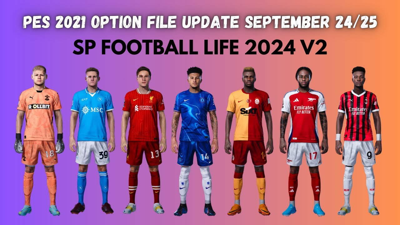 PES 2021 New Option File SP Football Life Update September 24/25 - Download & Install