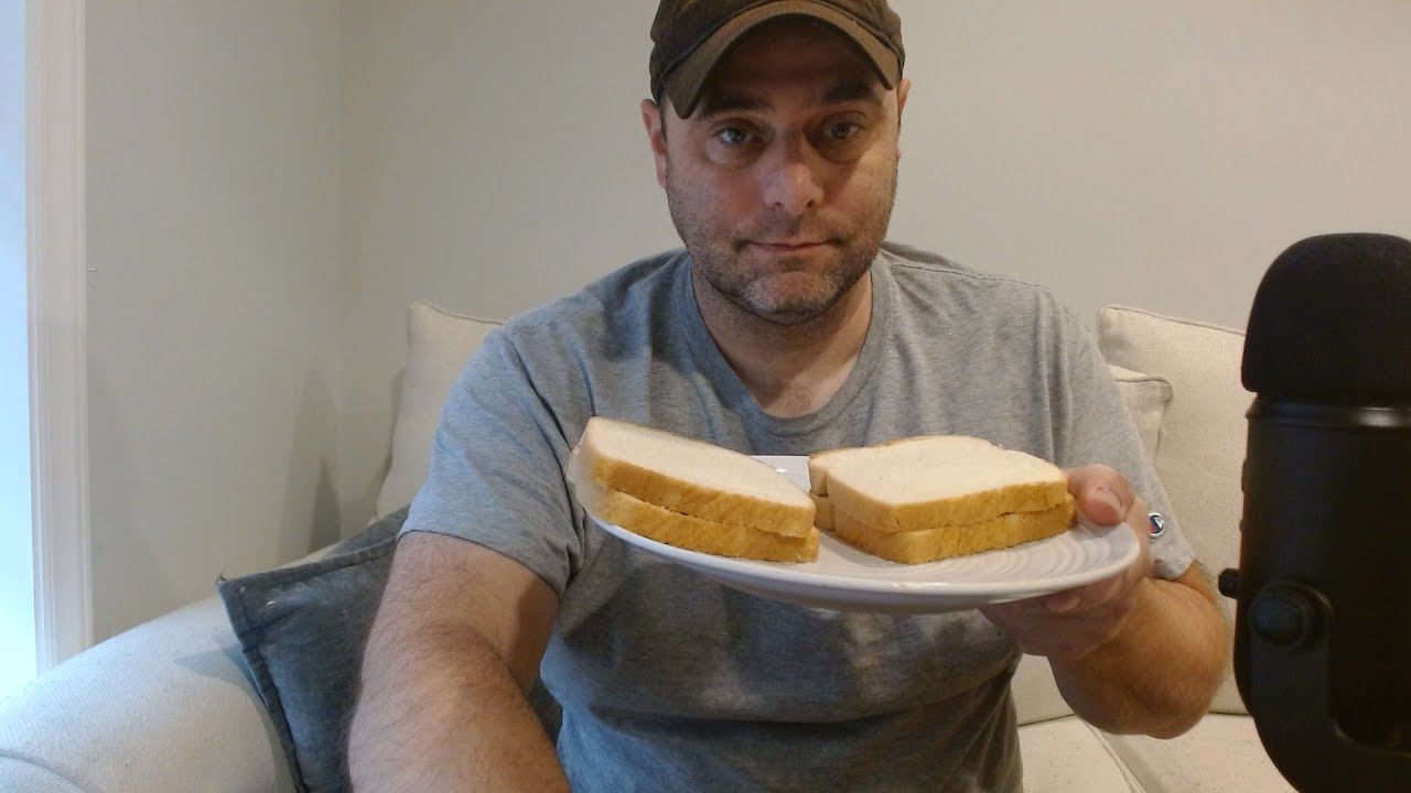ASMR Eating Peanut Butter and Jelly Sandwiches