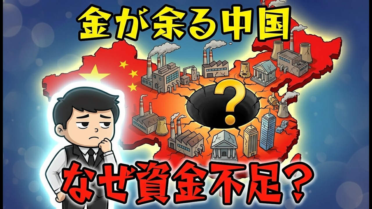 【中国経済】本当の理由は何か？ 中国経済「資金不足」の本当の闇｜生産は回るのに金が回らない異常事態