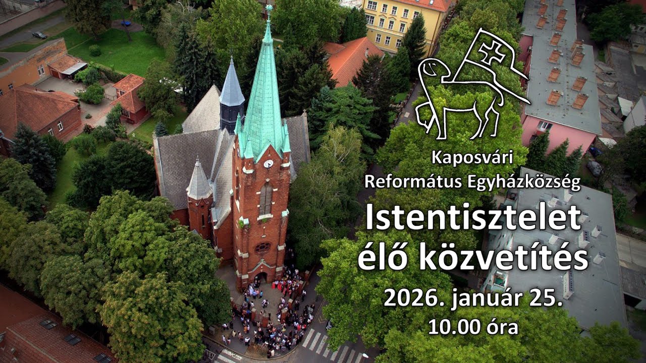 Református istentisztelet élő közvetítés - 2026. január 25.