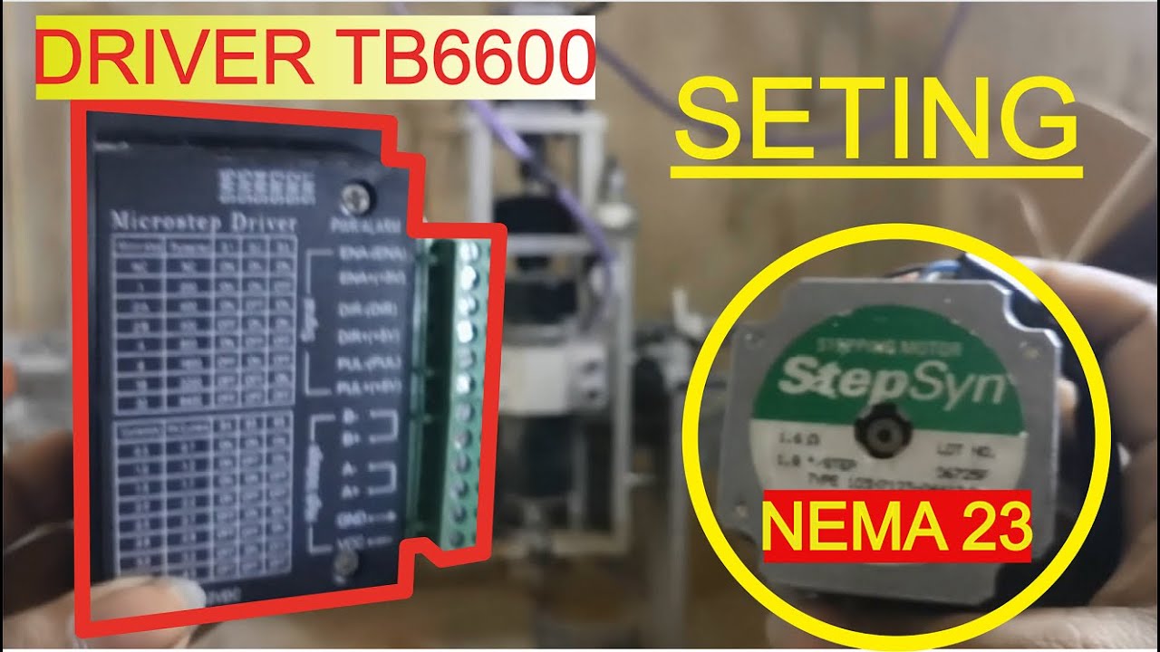 Cara Seting driver TB6600 I DIY mesin CNC router