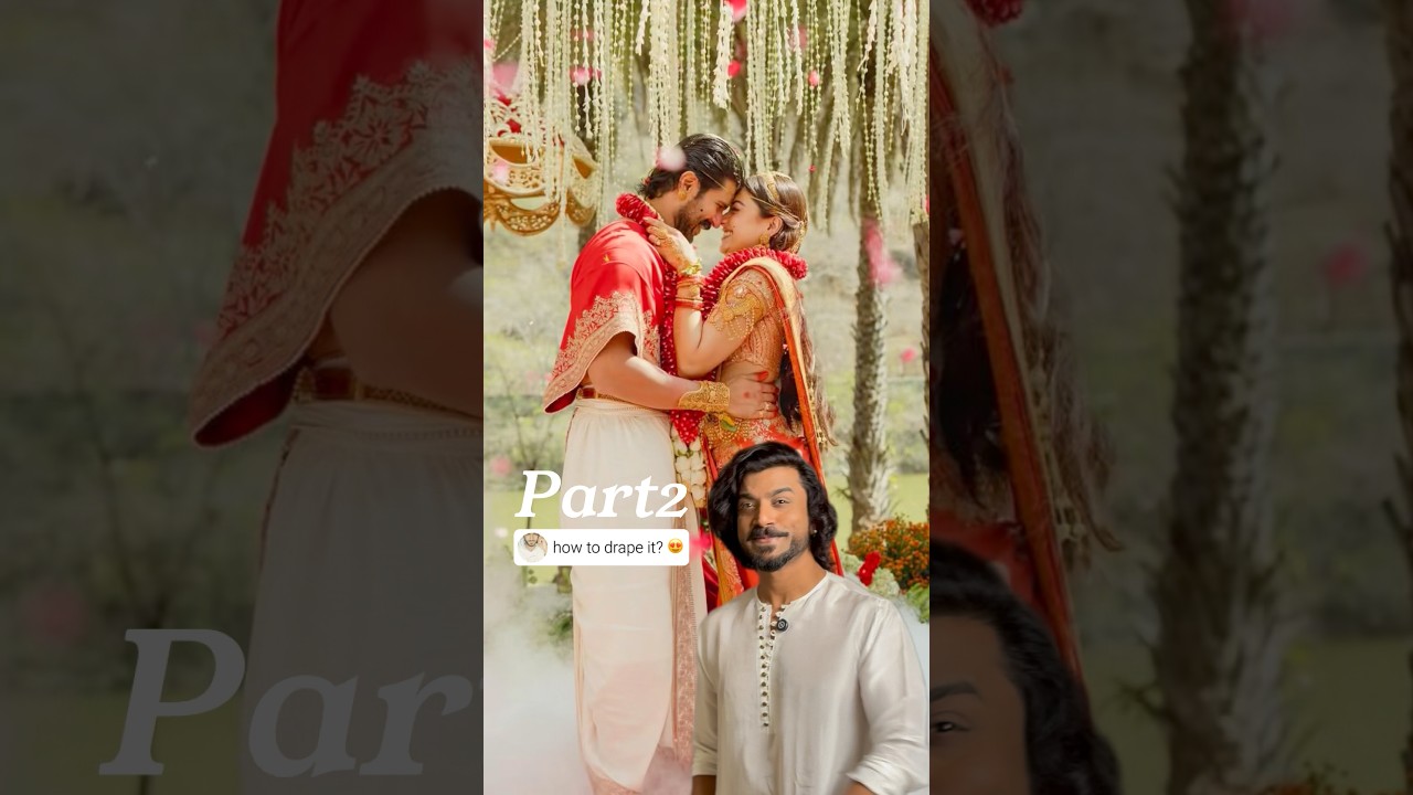 Did you watch Part 1 🤩 #drape #dhoti
