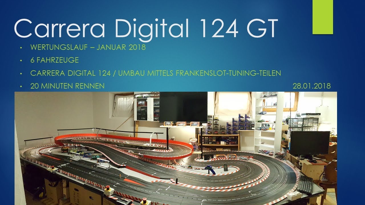 Carrera Digital 124 Rennen mit 6 Fahrern/Fahrzeugen