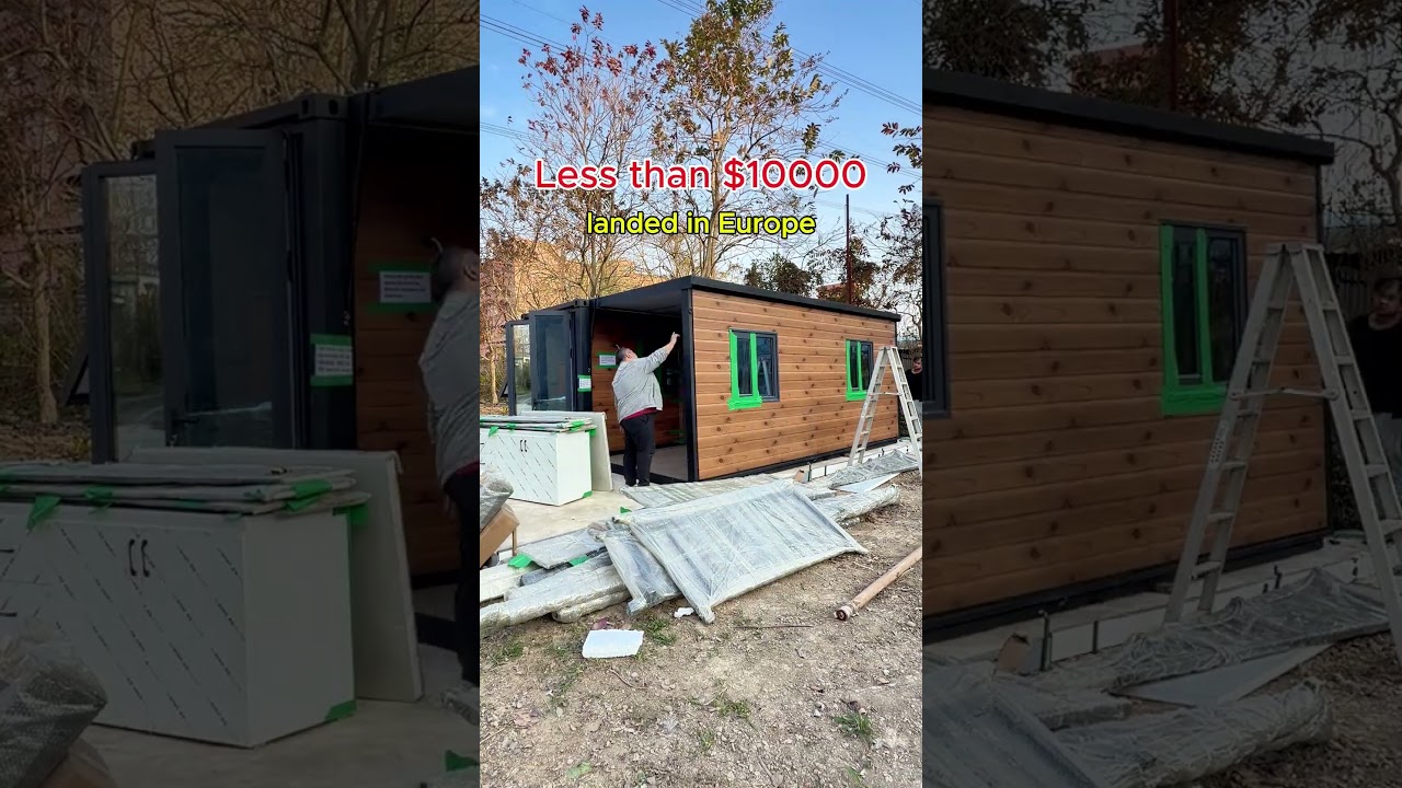 This prefabricated building is being transported to Poland for use as employee accommodation.