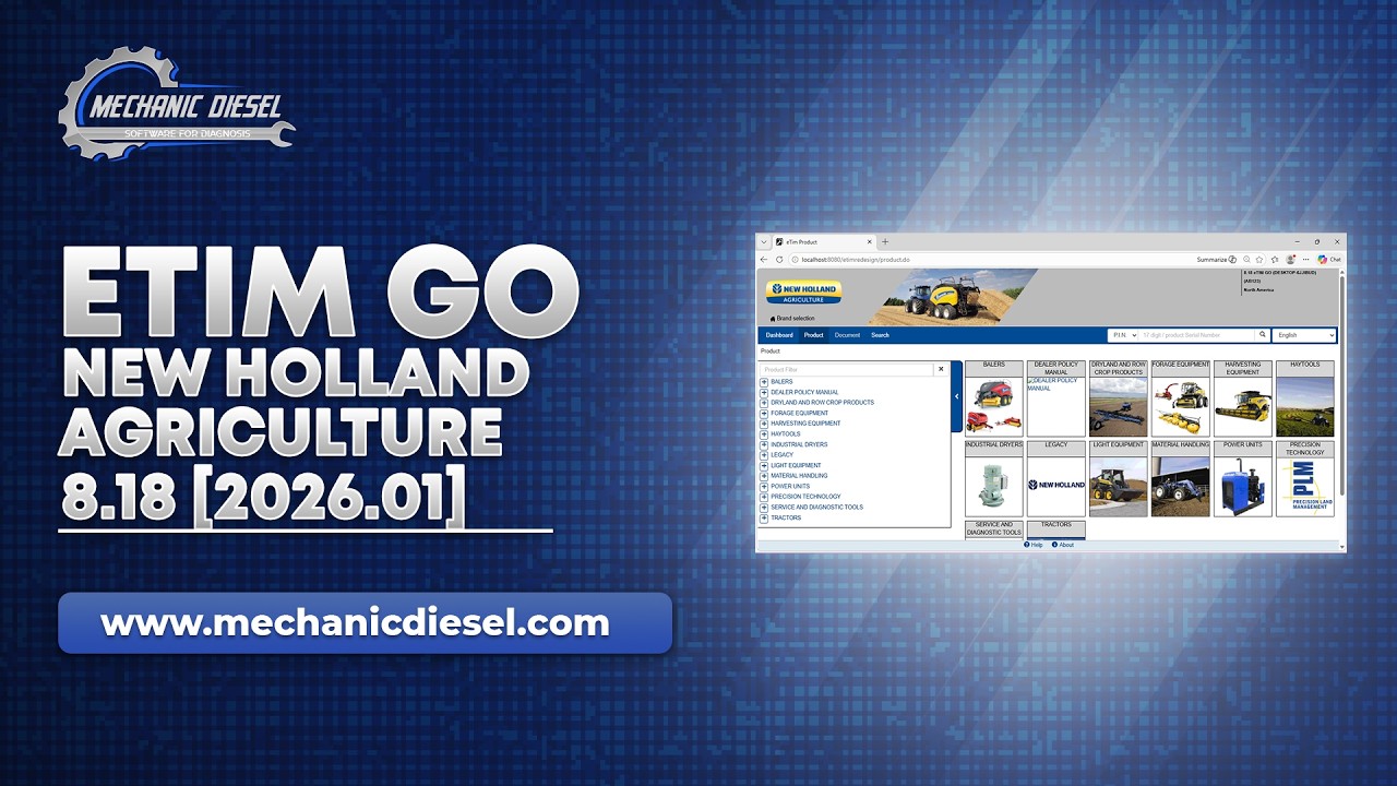 Exploration of ETIM GO NEW HOLLAND AGRICULTURE 8.18 [2026.01] Software Features