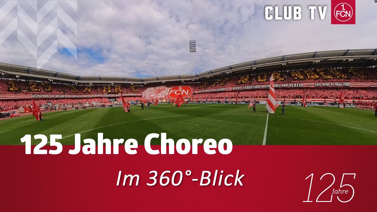 Die GANZE Choreo zum Jubiläum😍 (360-Grad-Kamera!!) | 1. FC Nürnberg