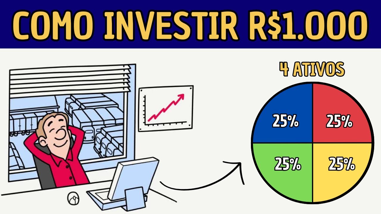A MELHOR ESTRATÉGIA para Investir R$1.000 com INTELIGÊNCIA Mesmo do Zero