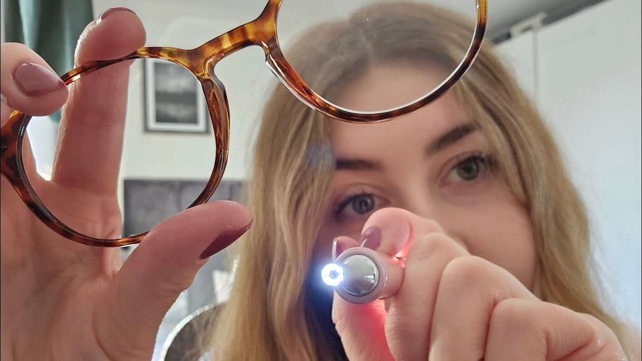 ASMR - Eye exam roleplay (Personal attention, focus on me, instructions)