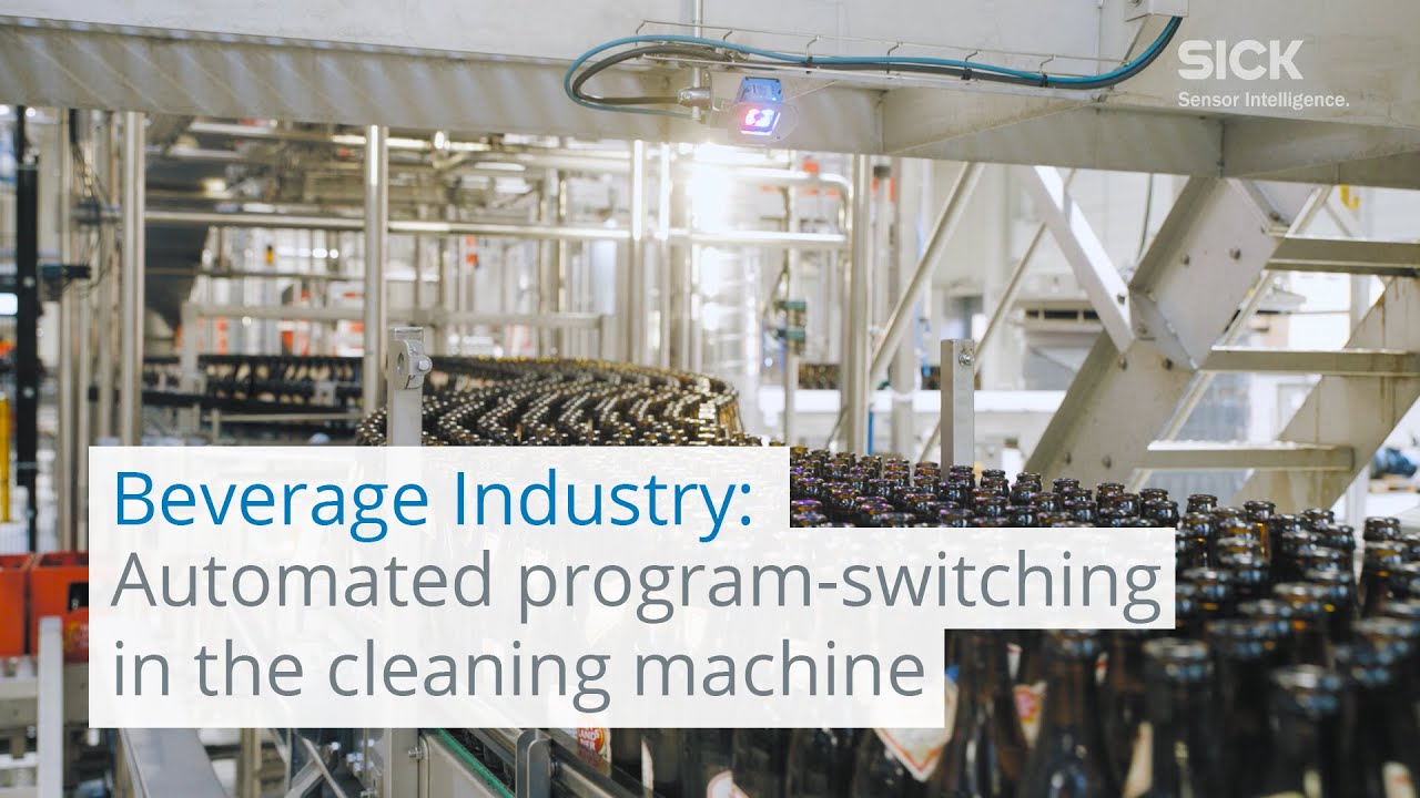 Beverage Industry: Automated program-switching in the cleaning machine | SICK AG