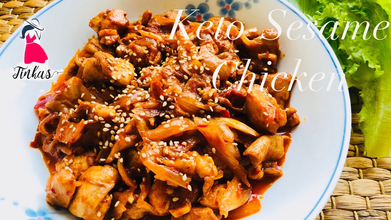 Keto Sesame Chicken|Quick,Fast &Easy Chicken recipe for Keto diet&weightloss|Boneless chicken recipe