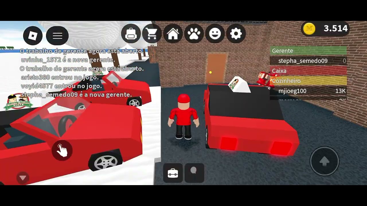 Trabalhando um dia na pizzaria do Roblox 