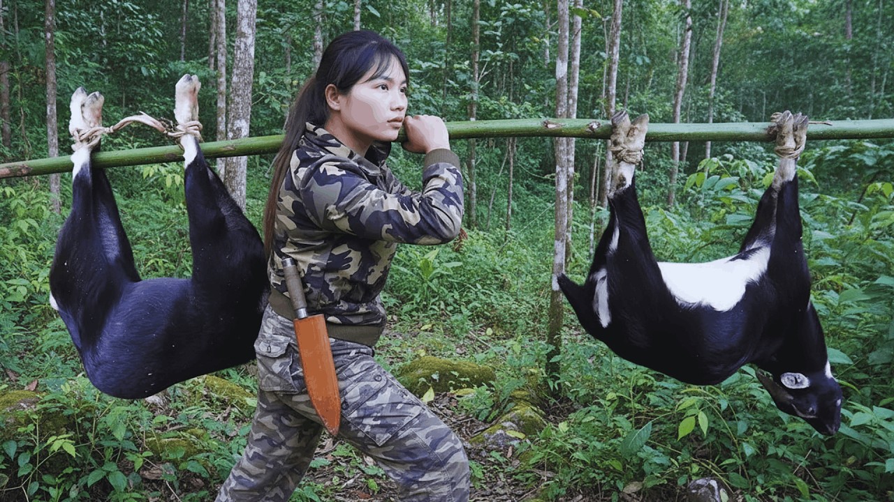 Tracking Wild Goat Traces | Building Traps and Surviving Alone in the Wilderness