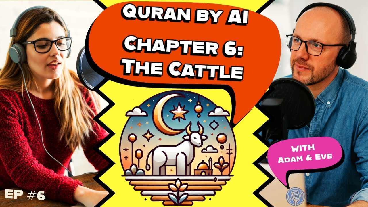 Quran Commentary by AI: Adam & Eve Discuss Chapter 6 -  The Cattle (Al-An'am)