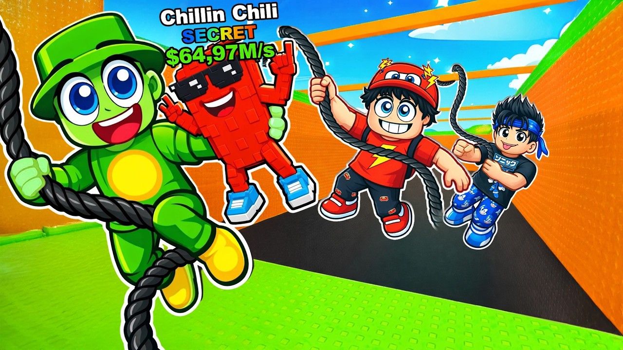 On se BALANCE comme SPIDERMAN pour des BRAINROTS sur Roblox !