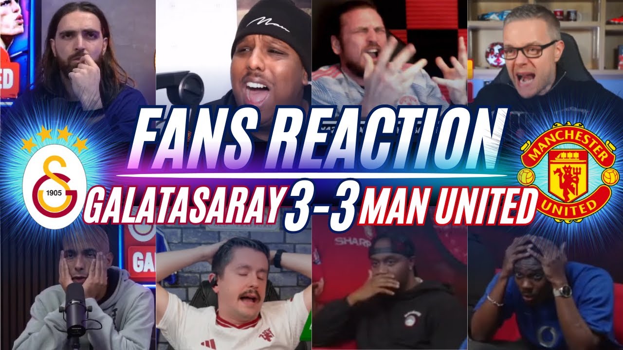 MAN UNITED FANS REACTION TO GALATASARAY 3-3 MAN UNITED | CHAMPIONS LEAGUE