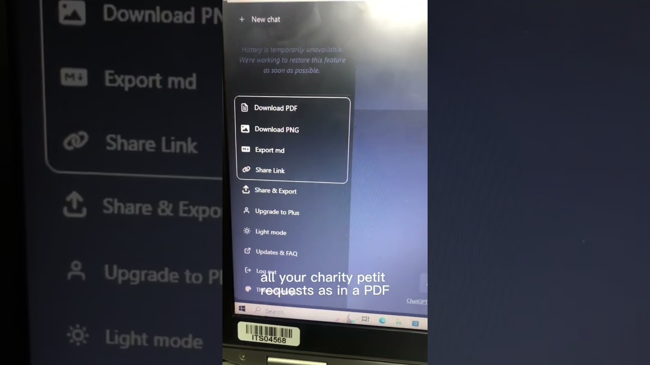 Загрузите все запросы ChatGPT в формате PDF и других форматах. #chatgpt #ai #gpt4