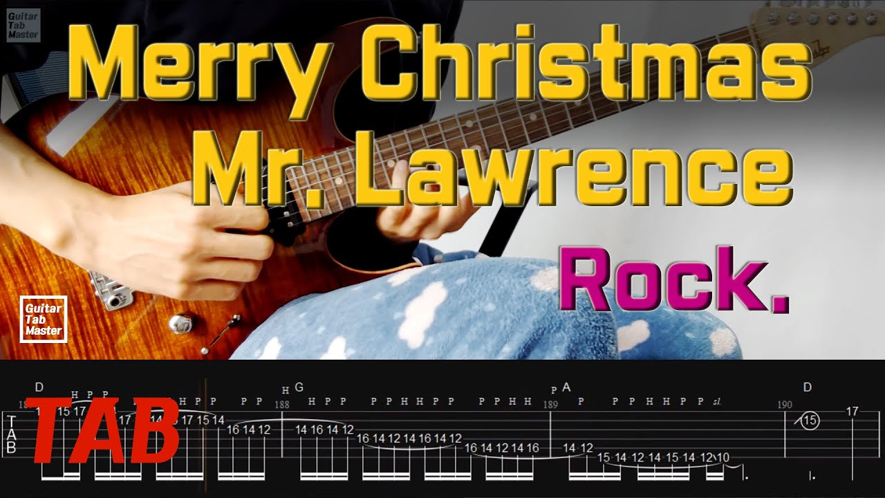 [TAB] Merry Christmas Mr. Lawrence│Rock ver. Guitar Cover