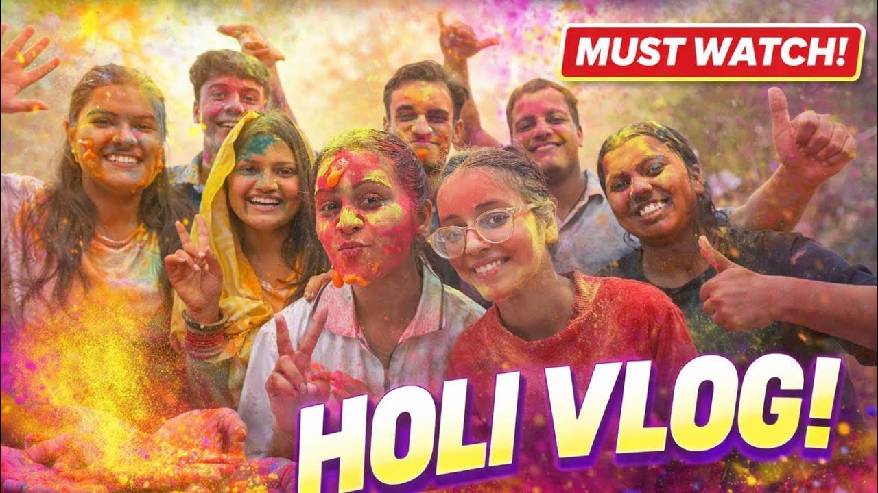 Pehli Holi with Bhabhi 😍 | Holi Vlog 2026🫶||