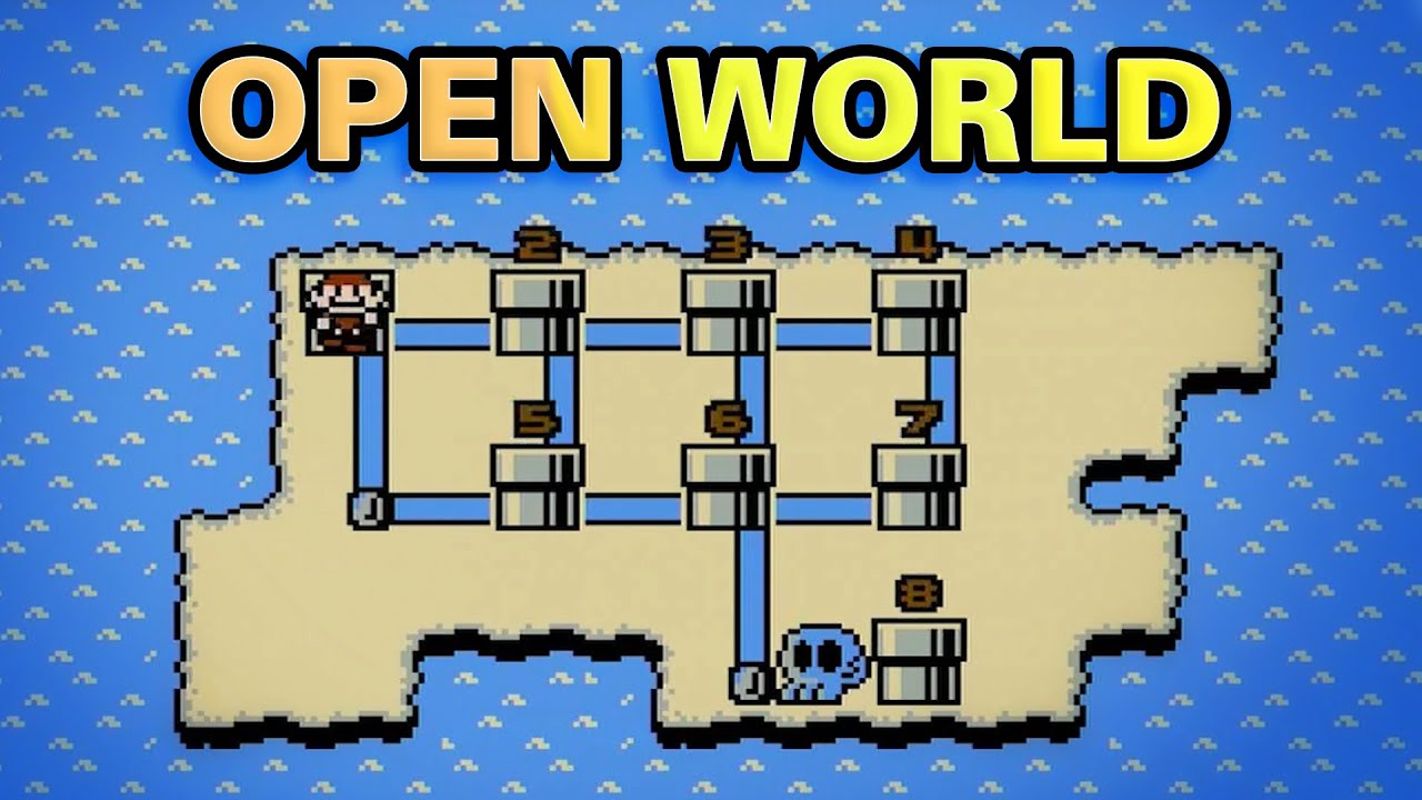 Mario 3, но это открытый мир (Randomizer)