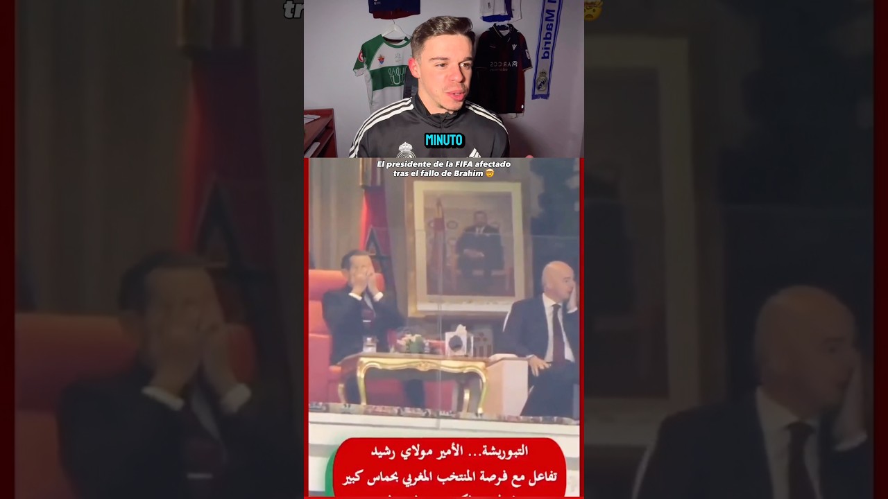 El PRESIDENTE de la FIFA MUY AFECTADO tras el FALLO de BRAHIM 🤯 #futbol #marruecos