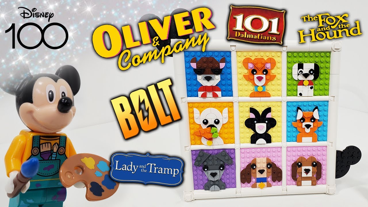 LEGO Disney Review: Dog & Cat Animation Icons (2023 Set 43221)