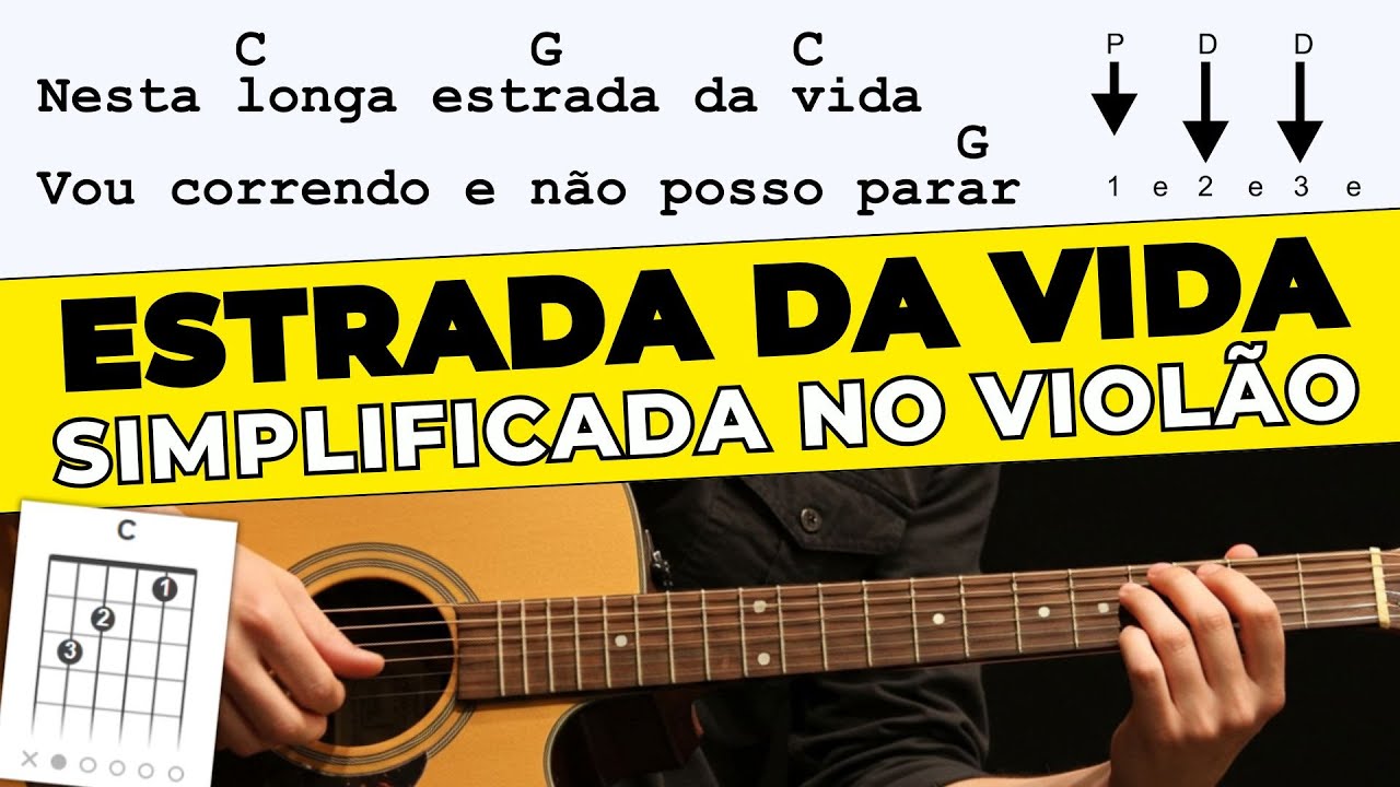 Aula de Violão | Estrada da Vida - Milionário e José Rico | SIMPLIFICADA