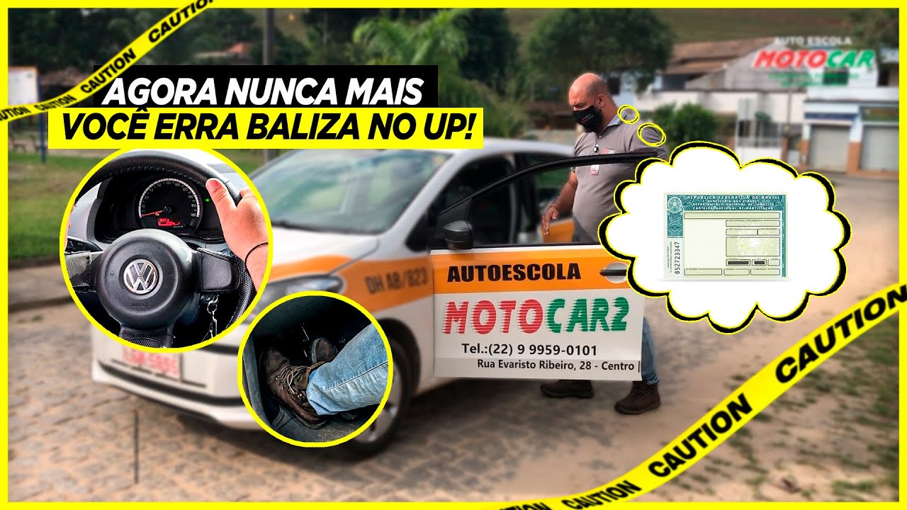 BALIZA NO UP | COM 2 PONTOS | *autoescola motocar*