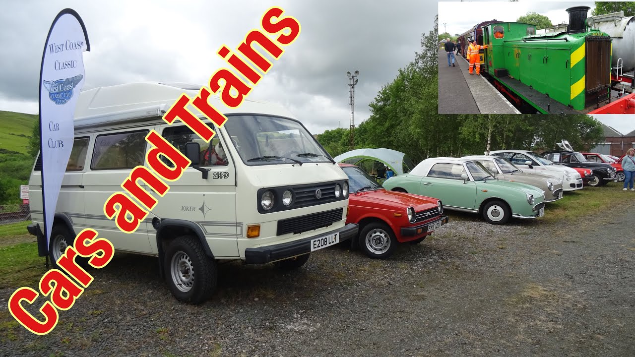 Doon Valley Railway Dunaskin, Ayrshire and West coast classic car club display