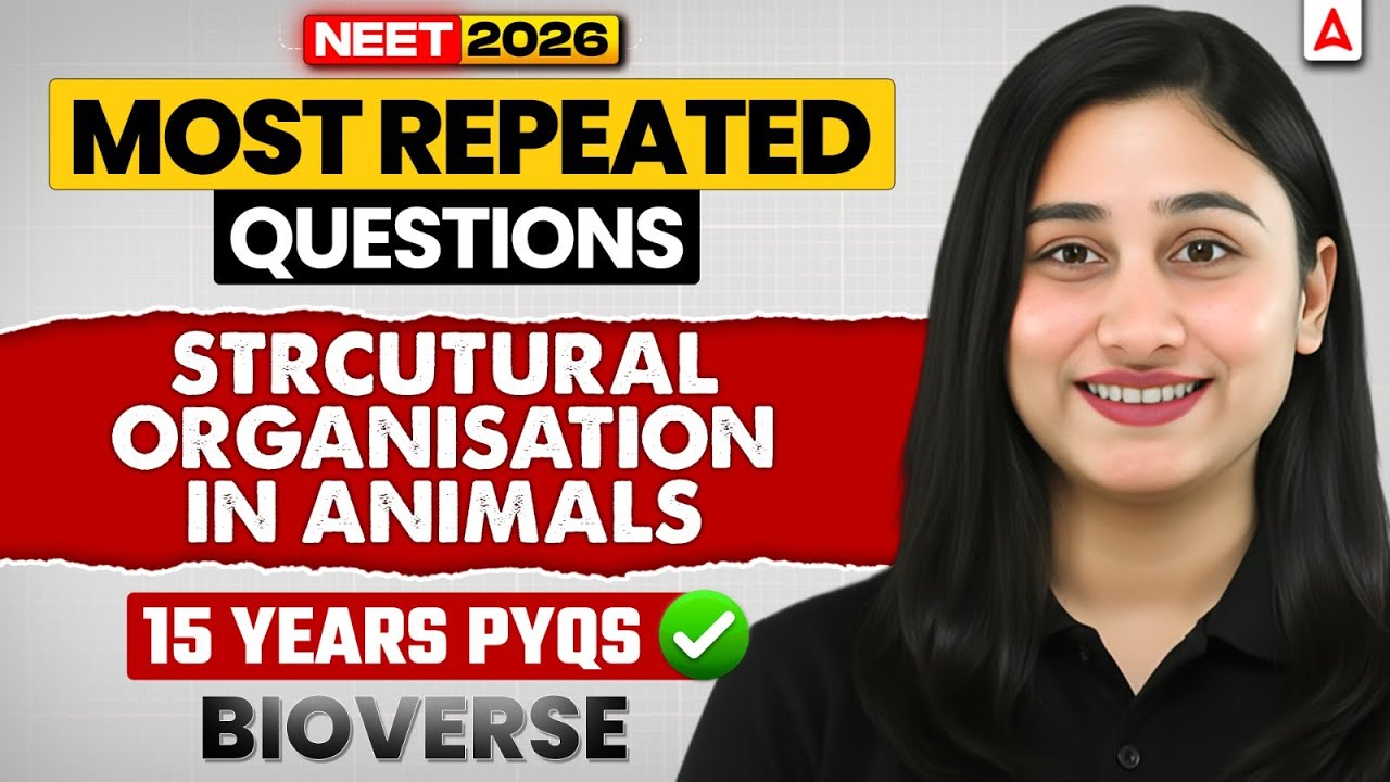 Most Repeated Questions of Structural Organisation in Animals (15 Years of NEET PYQs) | Bharti Ma'am