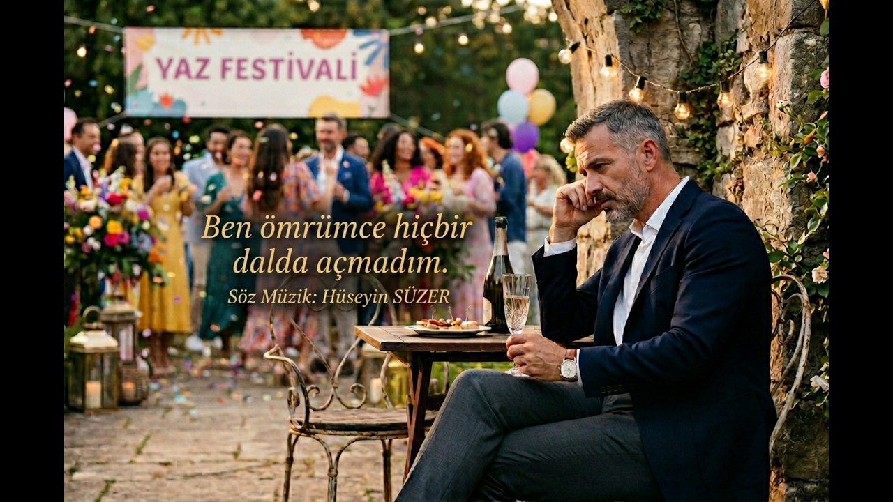 Ben ömrümce hiçbir dalda açmadım. Söz Müzik: Hüseyin SÜZER