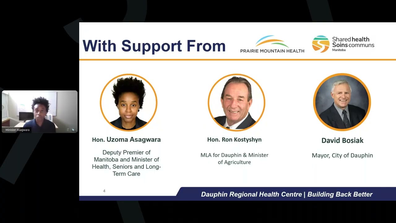 Dauphin Regional Health Centre Virtual Town Hall July 30, 2026   Edited