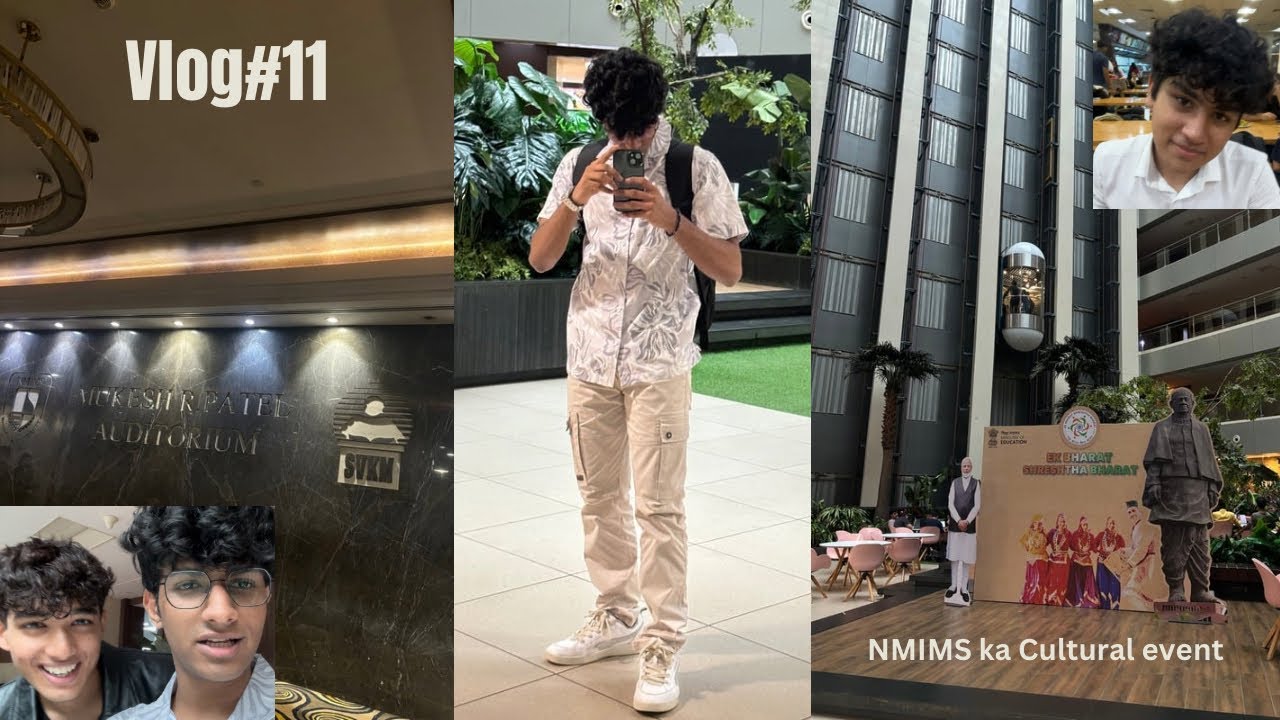 Vlog#11 NMIMS mumbai Cultural Event (A new start😇)