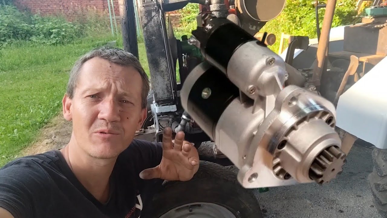 Starter Zetor s Reduktorem, ukázka. Nejlevnější starter na traktor na trhu