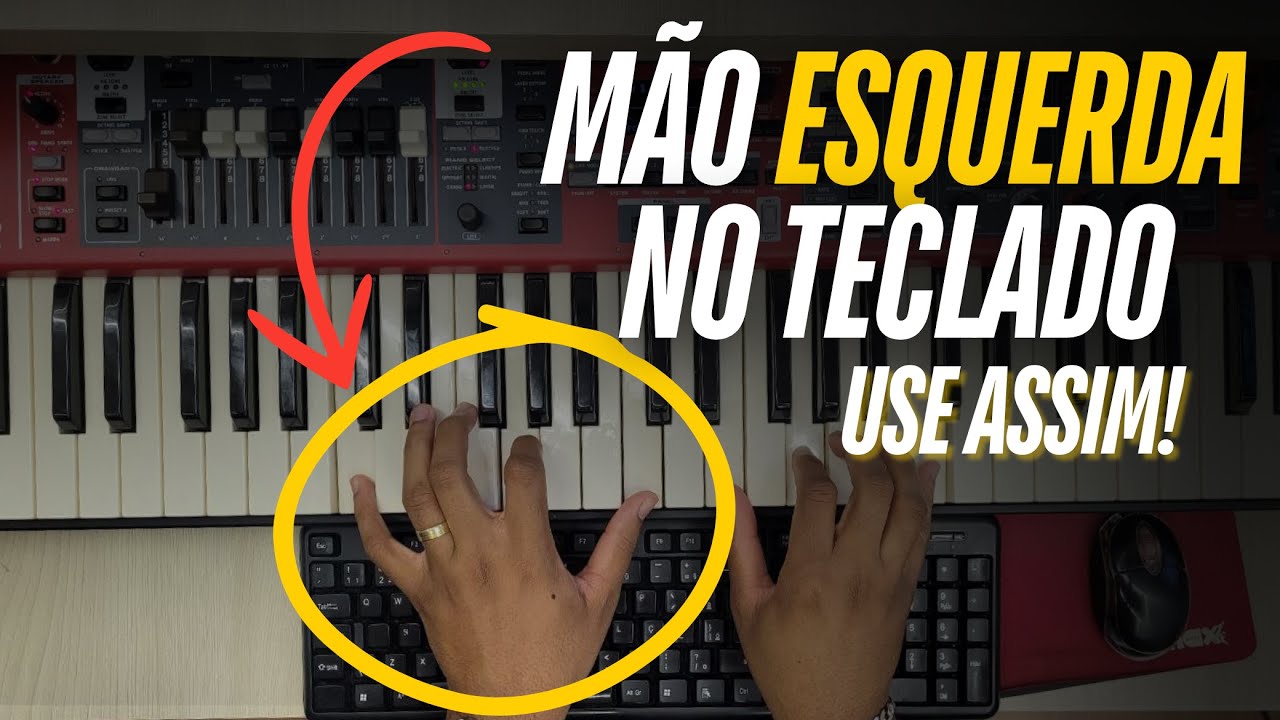 MÃO ESQUERDA NO TECLADO - O QUE FAZER? - Thiago Rosário