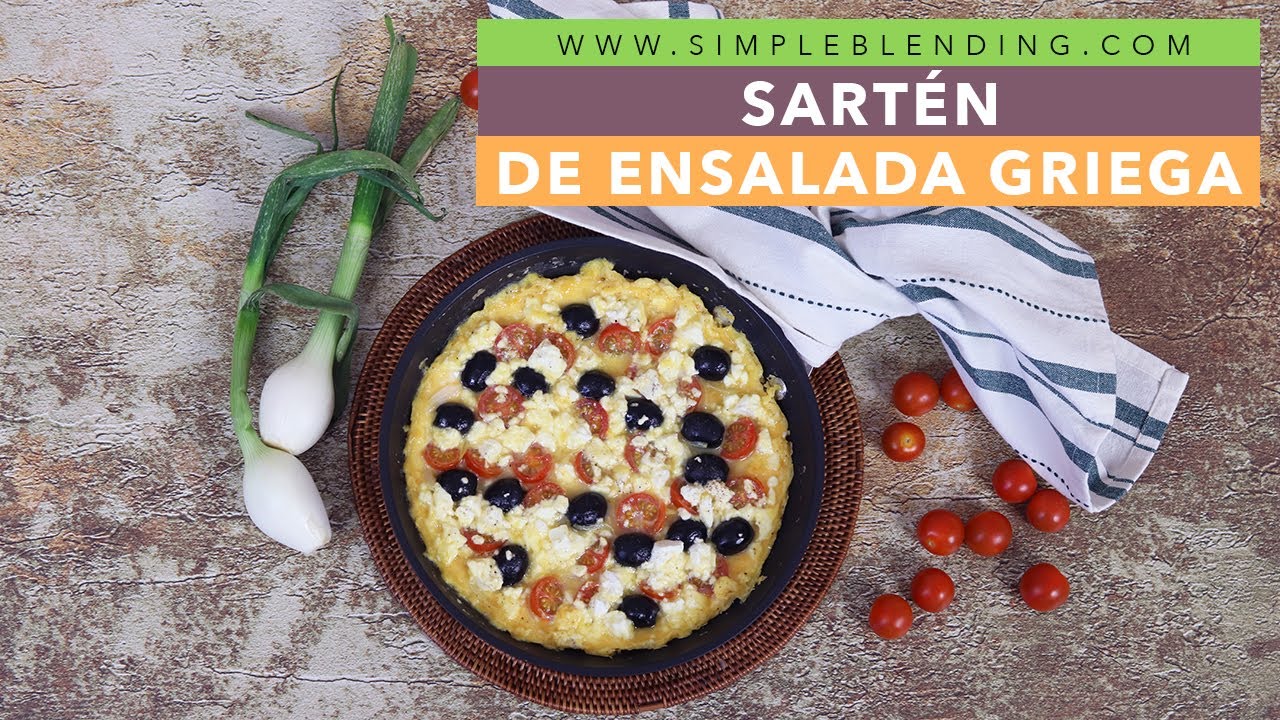 PREPARA SARTÉN DE ENSALADA GRIEGA EN 5 MINUTOS | Receta de ensalada griega caliente en sartén