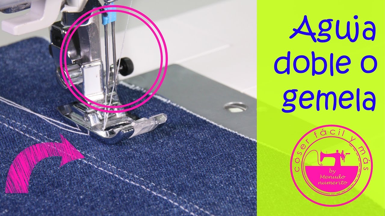 C&oacute;mo coser con una aguja doble o gemela y para qu&eacute; sirve