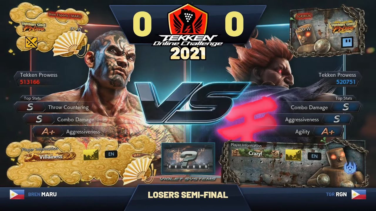Maru (Fahkumram) vs. RGN (Akuma) TOC 2021 Philippines & East Asia Masters Losers Semifinal