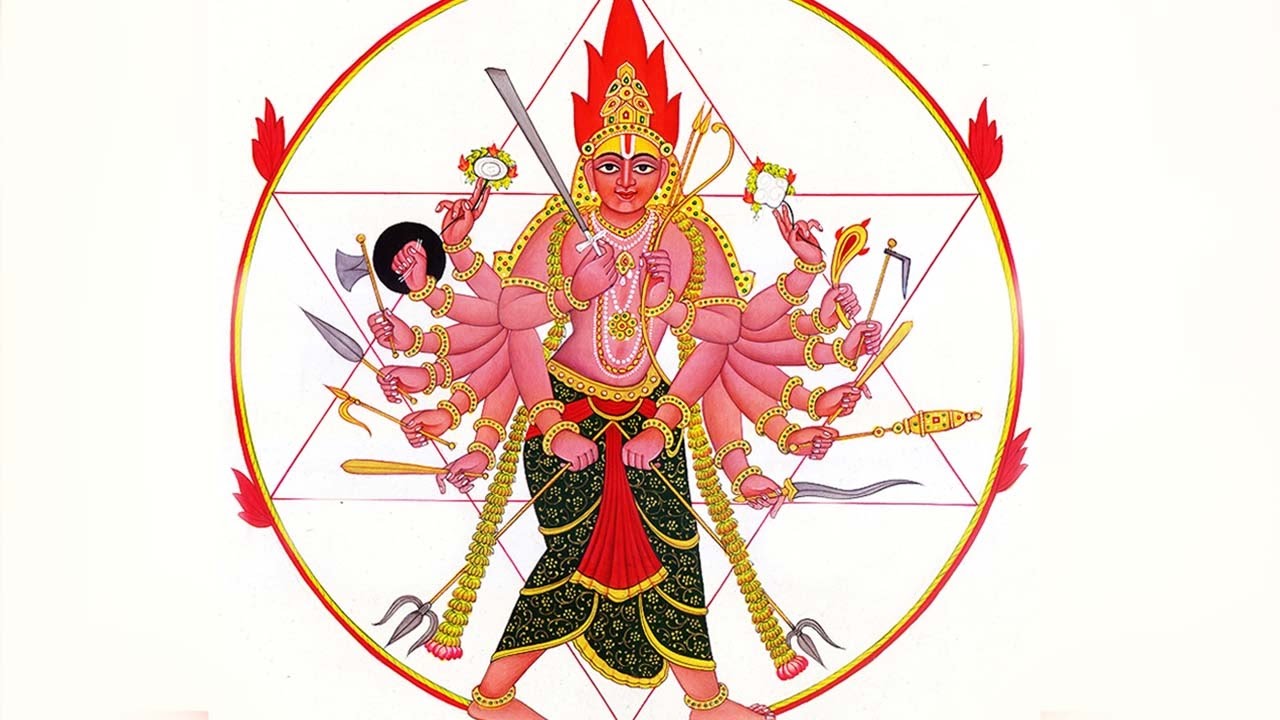 Sudarshana Ashtakam - Powerful Stotram - To Remove Evil Eye & To Overcome Sickness and Miseries